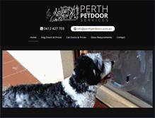 Tablet Screenshot of perthpetdoors.com.au